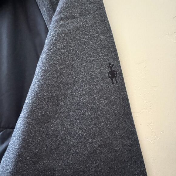 Smartwool Smartloft 120 Jacket Mens M Black Gray Wool Down Quilted NEW - Picture 6 of 16